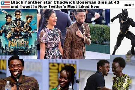 Black Panther: star Chadwick Boseman dies of cancer at 43 and his Final Tweet Is Now Twitter's Most-Liked Ever